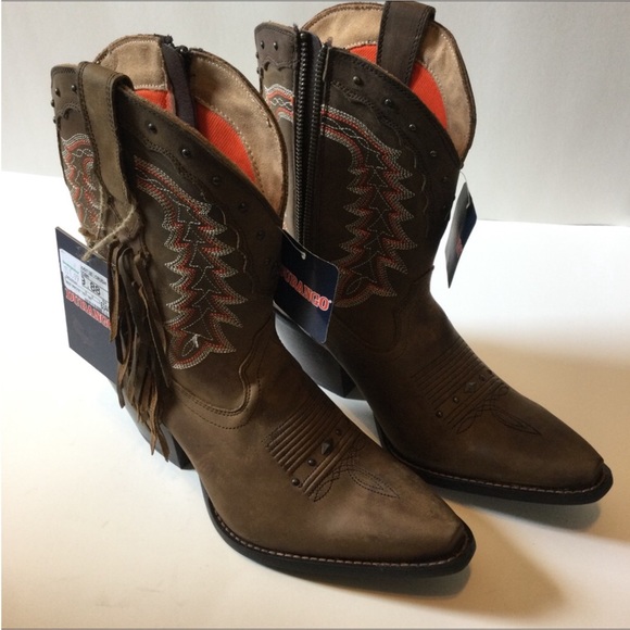 Durango NWT Western Crush Women’s Roasted Pecan Bootie Style Boots Size 9.5 - Picture 8 of 9